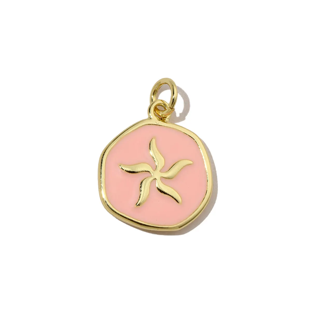 3pcs/Lot 18k Gold Plated Enamel Moon Butterfly DIY Charms Women Starfish Seahorse Necklace Pendants Wing Star Jewelry