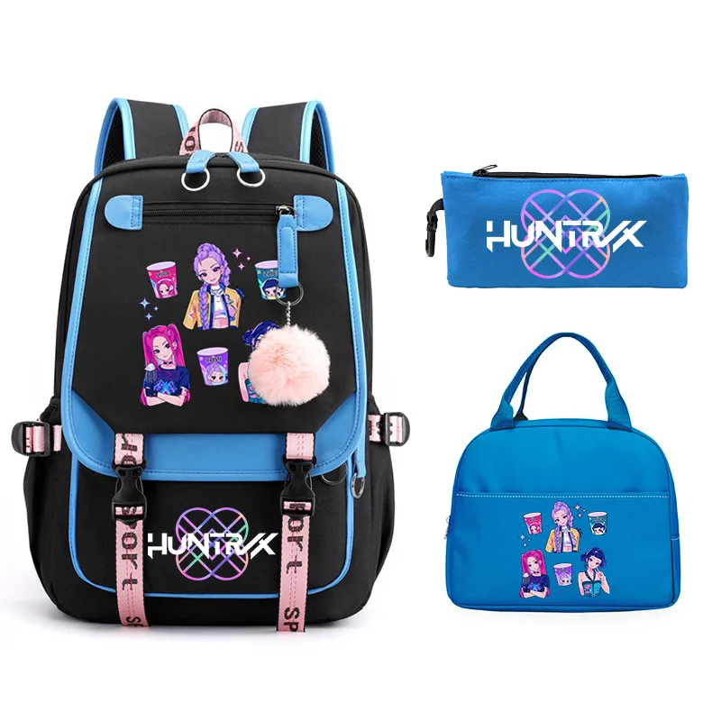 KPop Demon Hunters Rugzakken Studenten Rugzak met grote capaciteit K-Pop Demon Hunters Fans Gift Meisjes Schooltassen Reisrugzak