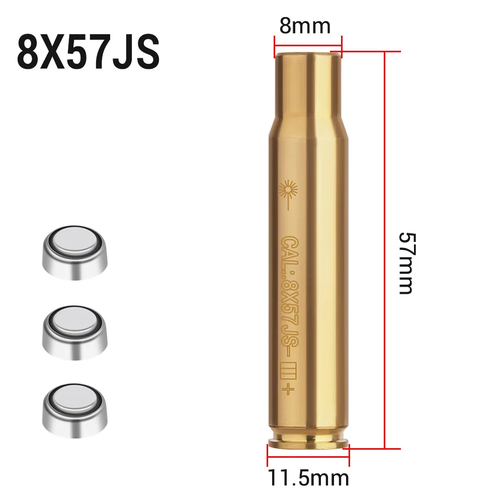 ريد دوت ليزر النحاس Boresighter CAL.223/5.56/9 مللي متر/308/7.62/.45/30-06 خرطوشة Boresight لنطاق البندقية الصيد ملحقات المسدس