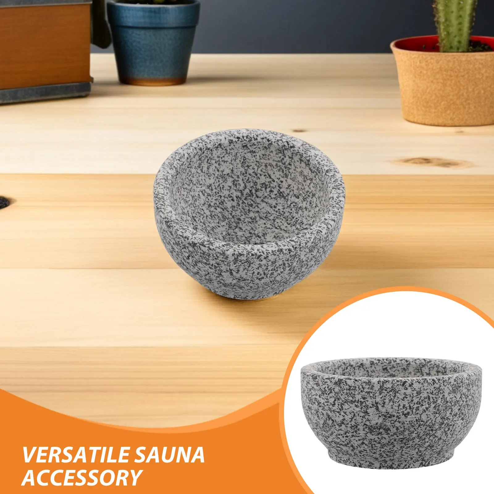 5.5 Inch Stone Aromatherapy Essential Oil Diffuser Bowl for Sauna Fragrance Diffuser Stone Holder Home Spa Sauna Oil Cup