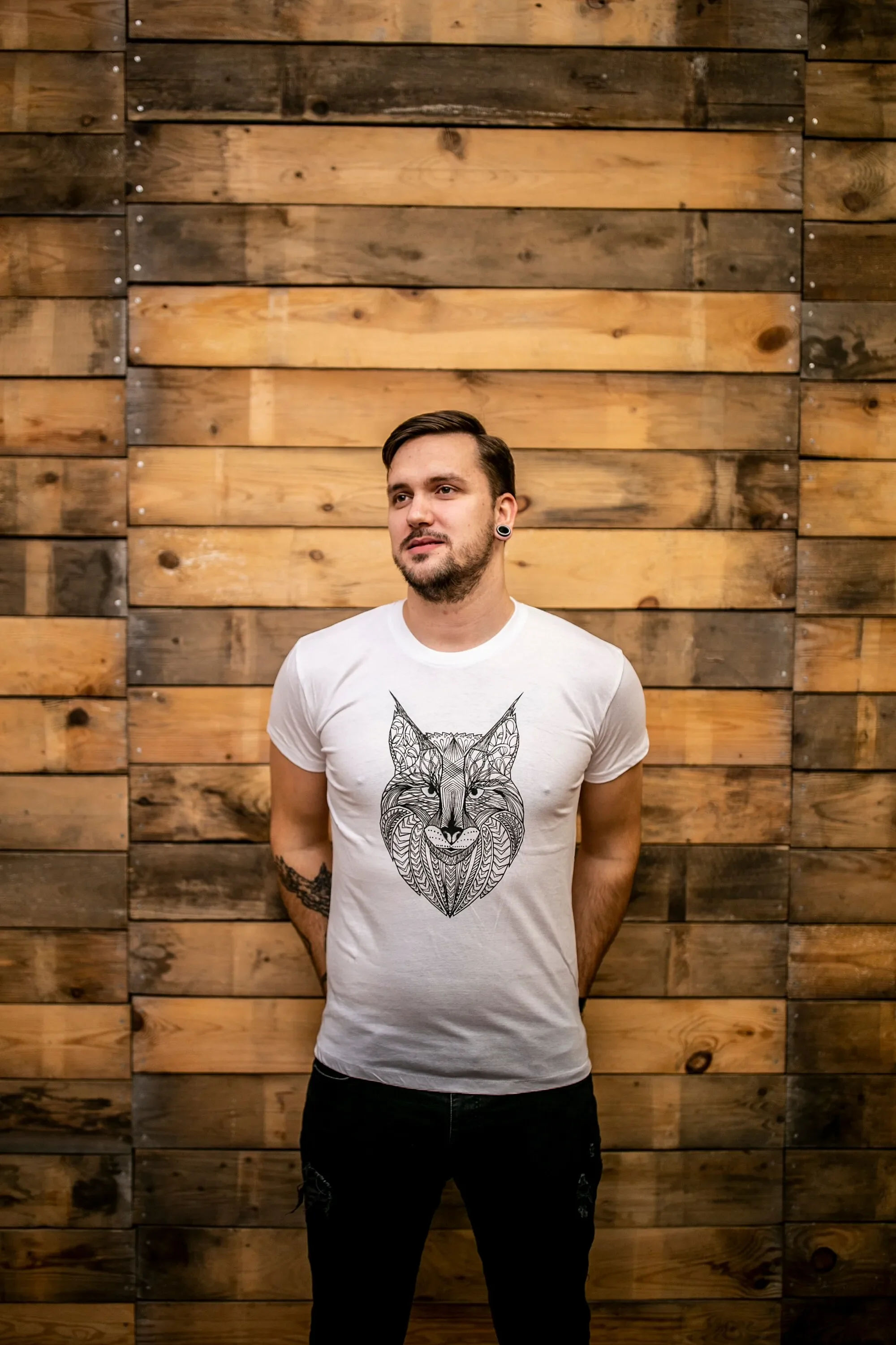 Wild Lynx Herren T-Shirt Unisex