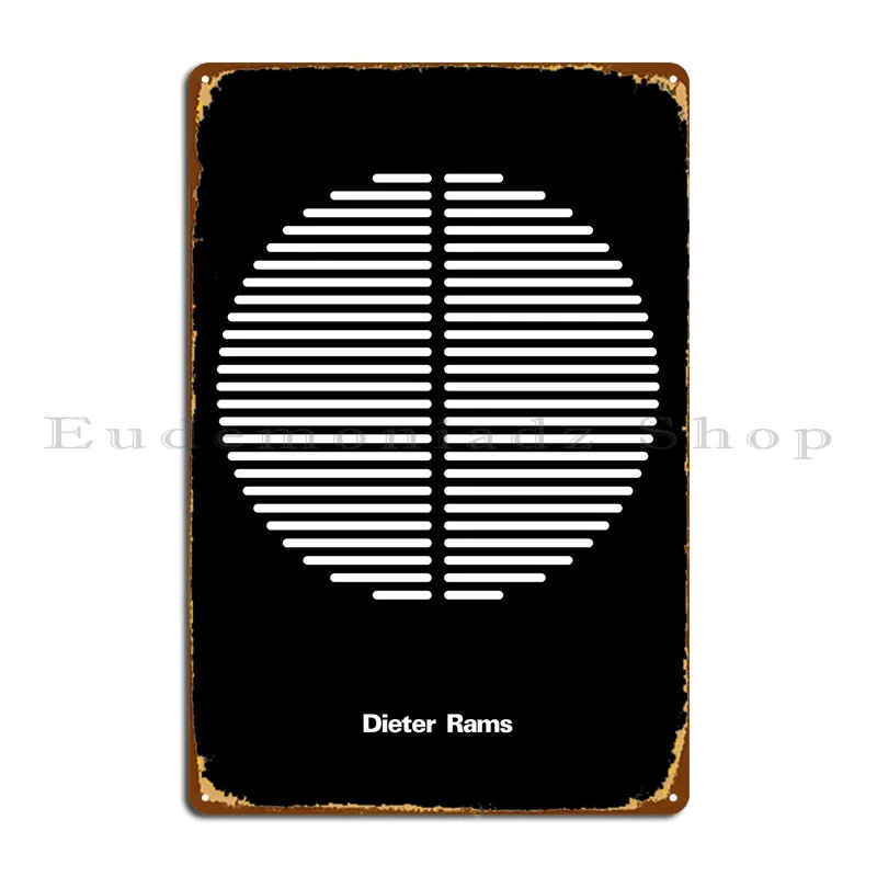 Dieter Rams Metal Plaque Poster Retro Design Plaques Wall Plaque Living Room Tin Sign Poster