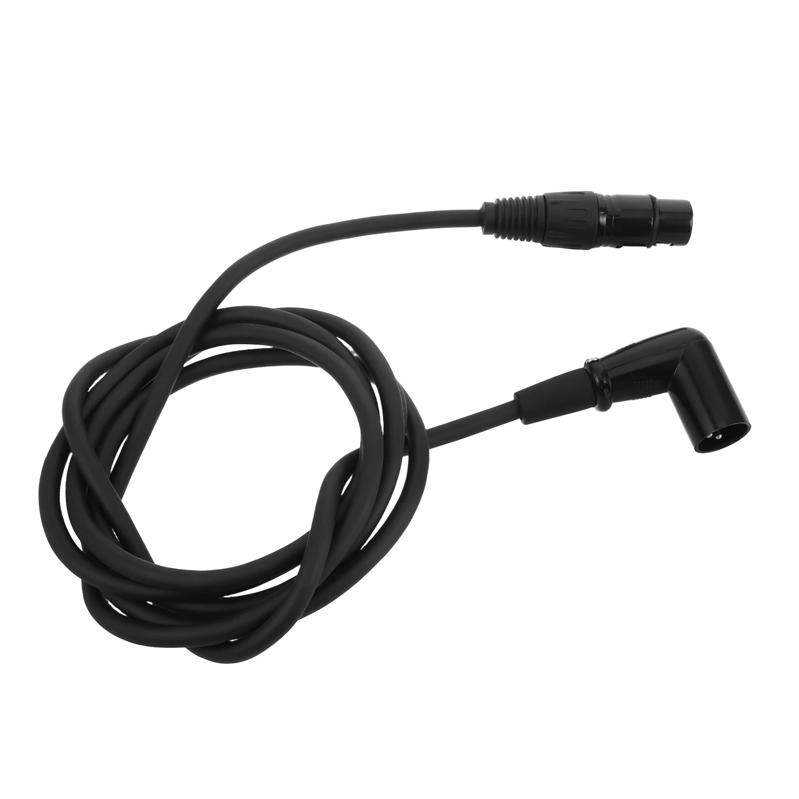 

Xlr Male to Female Cable 2M Black Dual Shielding Balanced Audio Cables Studio Accessories Right Angle Extended Length