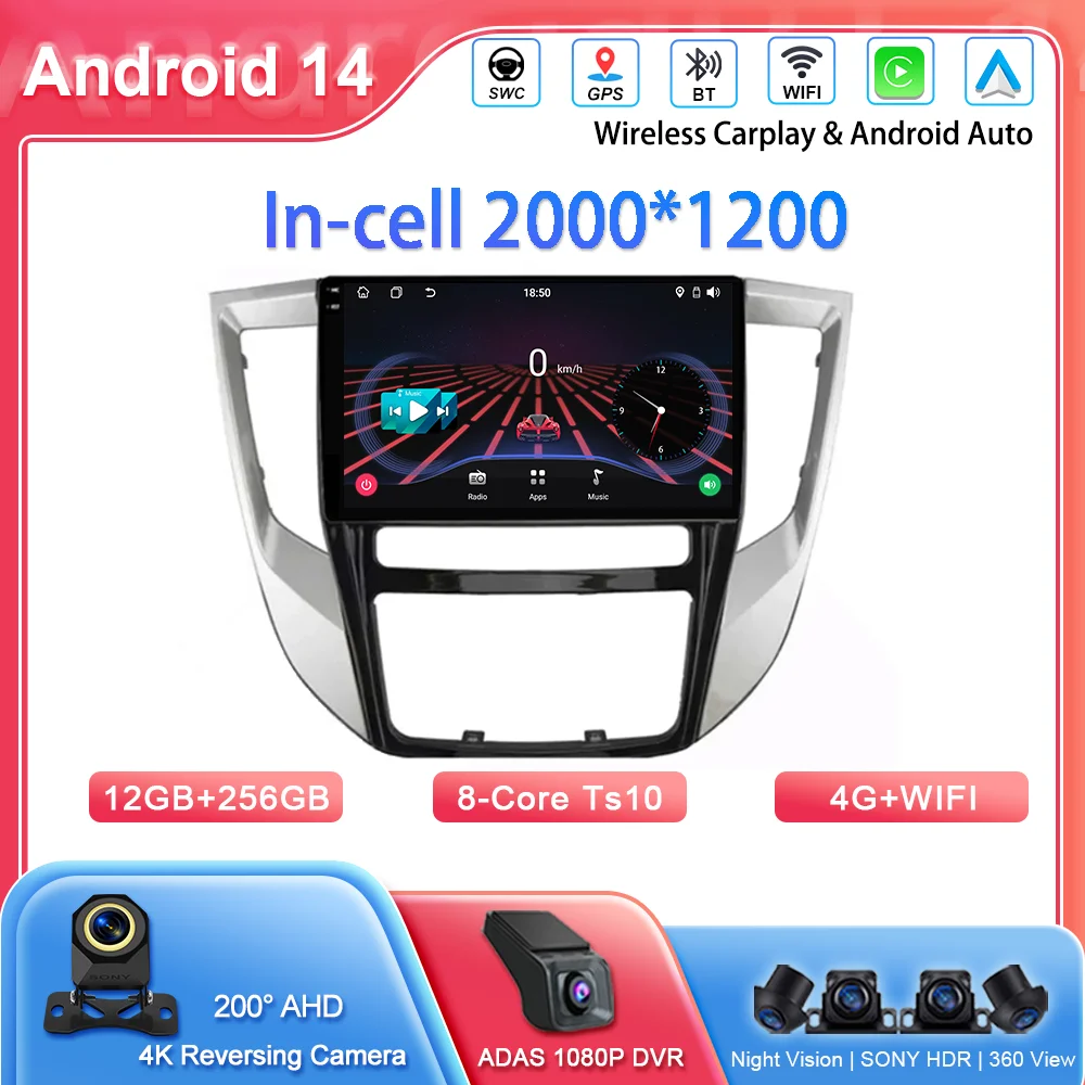 

Android 14 Radio Stereo For Mitsubishi Grand Lancer 2017-2020 Auto GPS Navigation Multimedia Player NO 2Din Touch Screen DVD 4G
