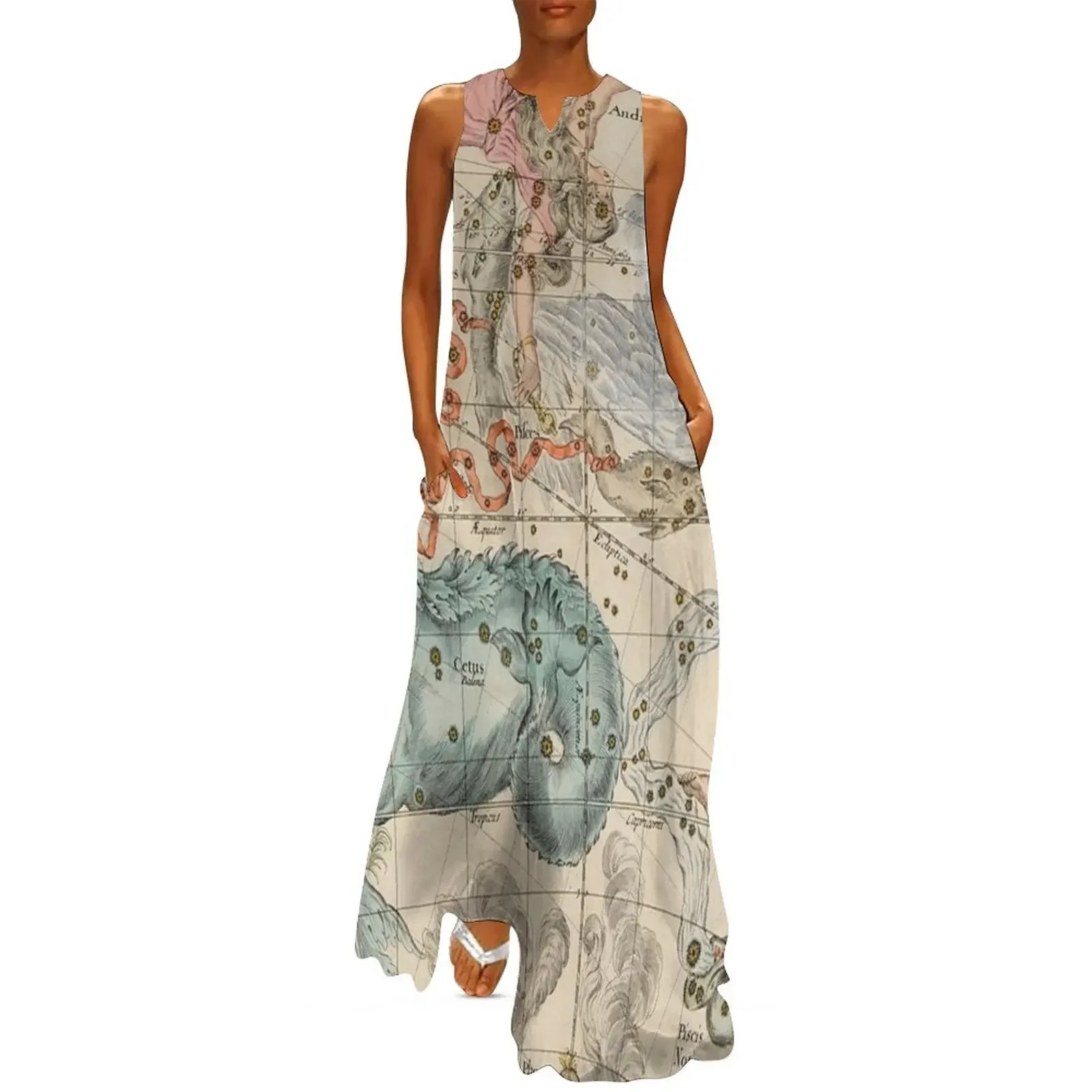 

Vintage Celestial & Astrological Map (1693) Long Dress evening dresses luxury 2025 dresses for womens party dresses woman Dress