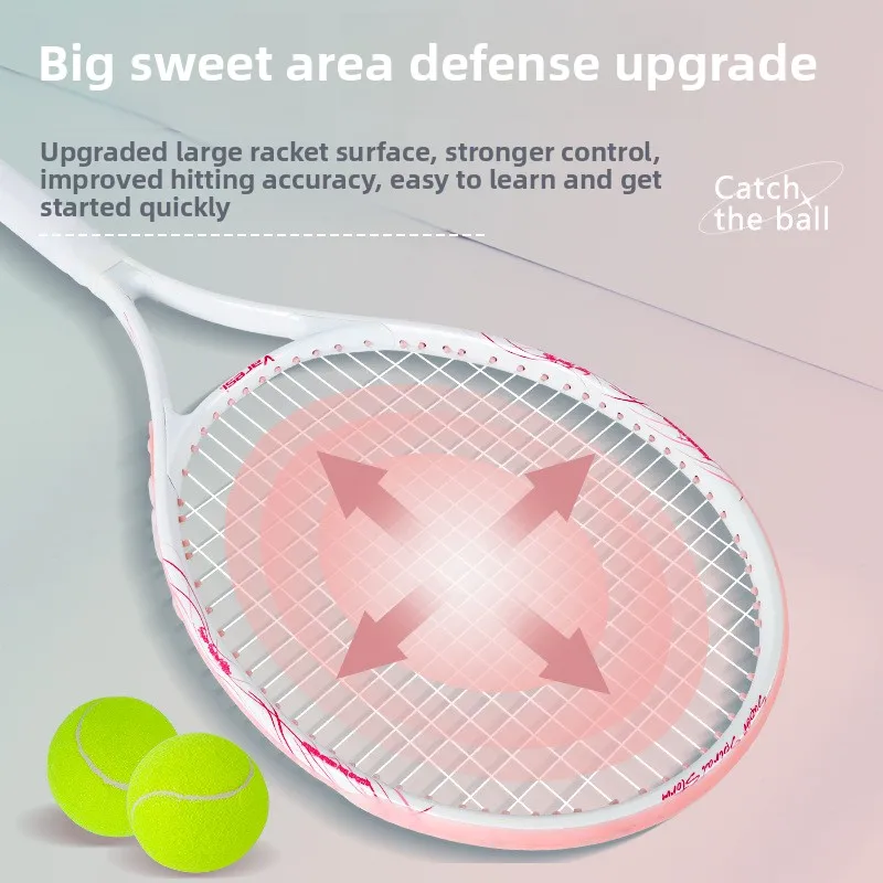 مضرب تنس كربون للمبتدئين من الرجال والنساء لطلاب الجامعات ومدرب تنس من الدرجة الأولى ومضرب تنس ذو ضرب واحد