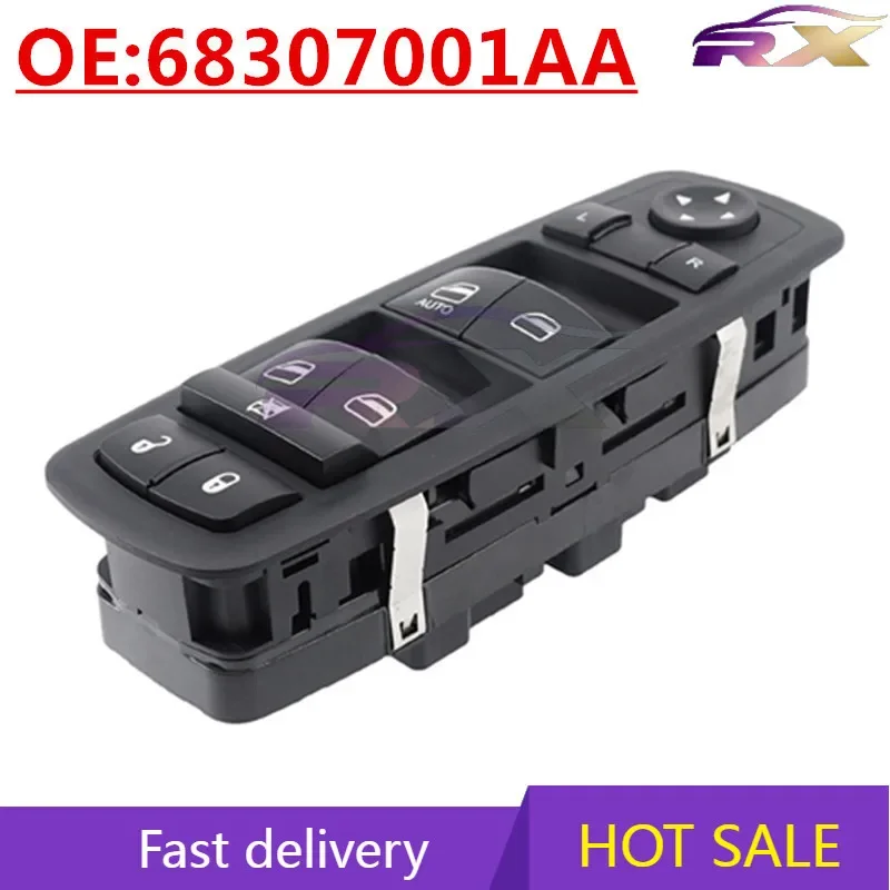 NEWM:68307001AA Power Window Master Control Switch For 2017-2019 Chrysler/Dodge