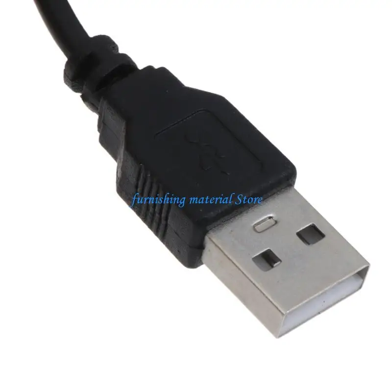 

Y5GD 5V Usb Blower Speed Adjuatable Grill Stove Fan 9733 Outdoor Portable 3800R Dual Ball Bearing for w Air Collecting T