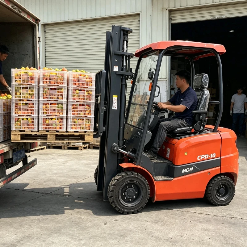 Electric Forklift 1.5ton Low Vibration Long Service Life Compact Structure Indoor Cargo Stacker Customized