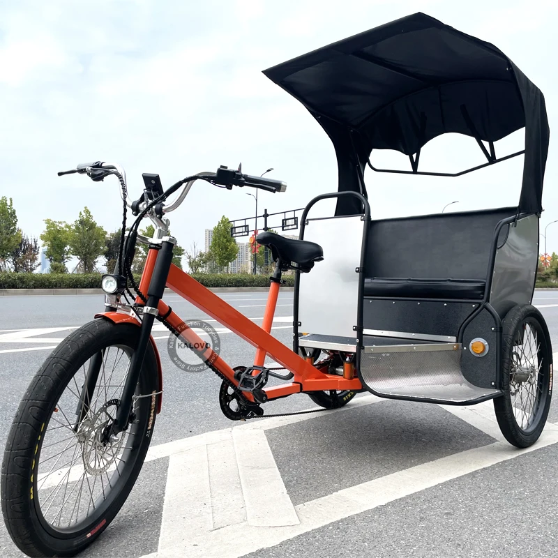 Urban Travel Pedicab Rickshaw Scenic Spots Touring Passenger Transport Tricycle City Taxi 2-seat Passenger