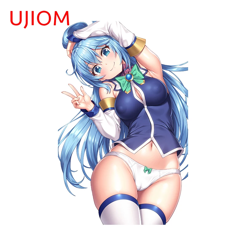 UJIOM Sexy Girl Aqua Graphics Wall Stickers Kawaii Funny Anime Waifu Trunk Game Room Decal Decoration Chambre Sticker Laptop