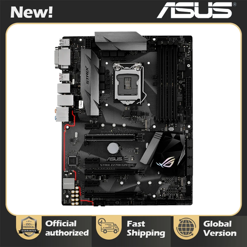 

Asus ROG STRIX Z270H GAMING Desktop Motherboard Socket LGA 1151 i7 i5 i3 Z270 DDR4 USB3.0 mainboard PC boards