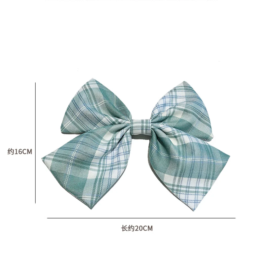 New Oversize Bow Hair Clip For Girls Plaid Fabric Hairpin Sweet Women Barrette Hair Accessories