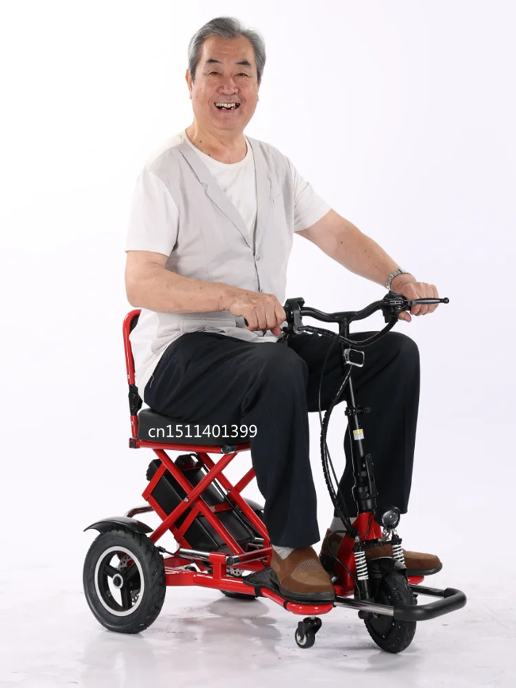 Folding Electric Tricycle for Seniors,Mobility Scooters,3 Wheeler Trike,40-50km,350W,20km,H3-7 Days Delivery,EU,MX,CA Warehouse