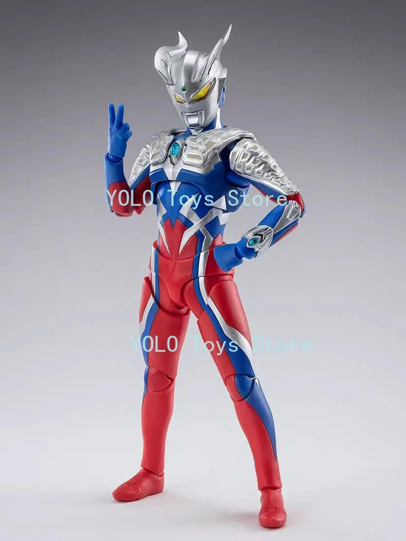 

In stock Bandai SHF New Version Ultraman Zero The Movie: Decisive Battle! Belial Galactic Empire Articulated Action Figure Model