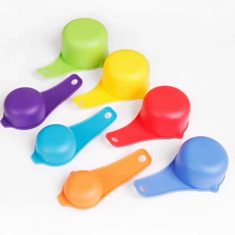Measuring Spoon Color Plastic 15-piece /set Scale  Measuring Spoon  Set  Baking Tea Coffee Kitchen Tool Set  Coffee Spoon