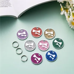 Fashion Metal Dogs Bone Dogs Tag Laser Engraving Personalized Logo Pet ID Family Pet Anti Loss Card Dogs Tag Identity Pendant