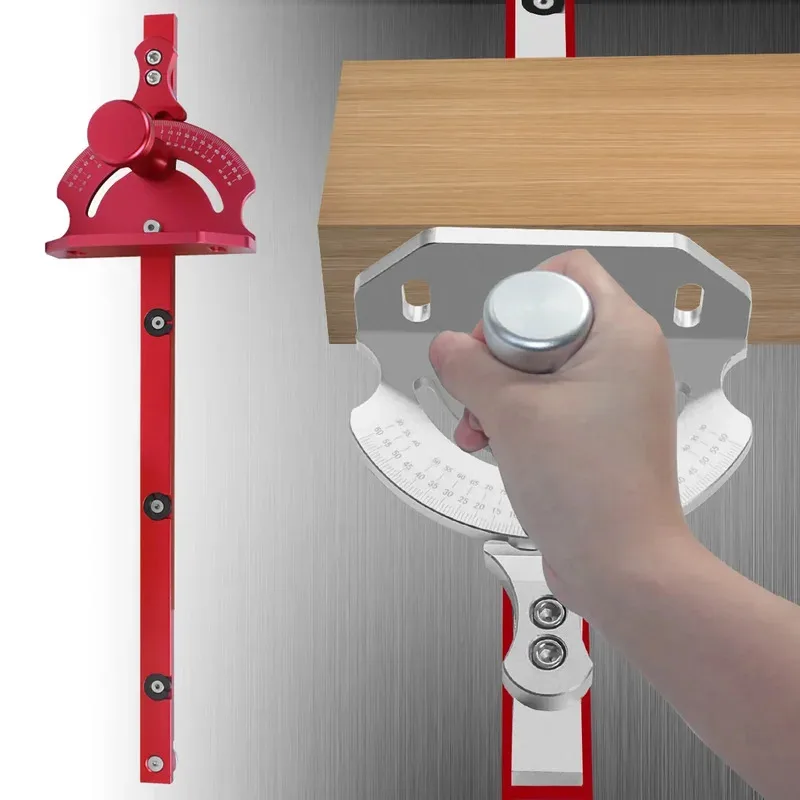 Carpentry T Type Track Aluminum Alloy Angle Push Ruler Quick Positioning Push Ruler Plate