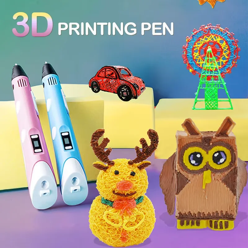 New 3D Printing Pen DIY Drawing Pens 9/100/200 1.75mm PLA Filament Birthday Christmas Gifts The best gift for children