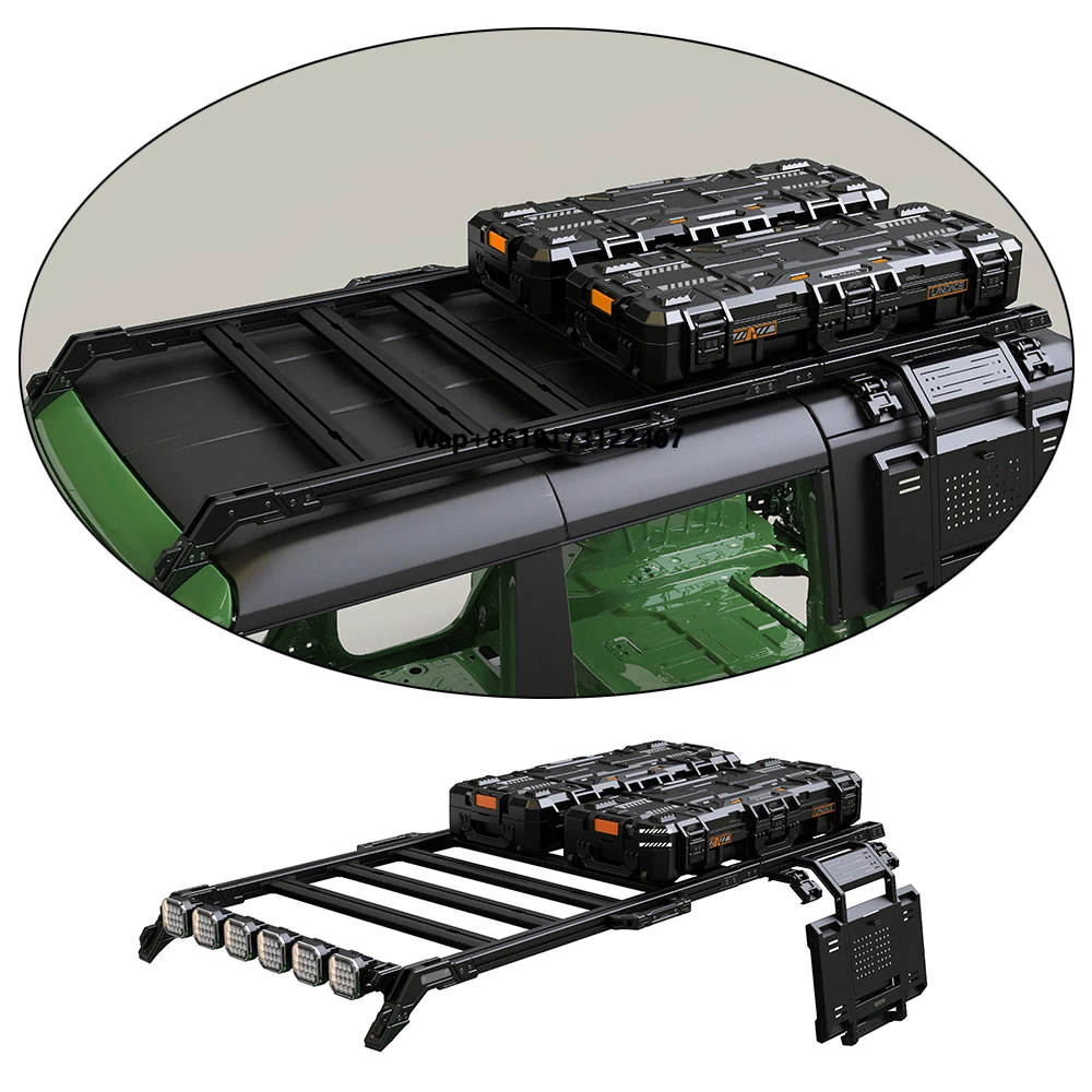 

Tough Off Road Roof Rack 4x4 Universal Basket Racks for Bronco Car Roof Storage