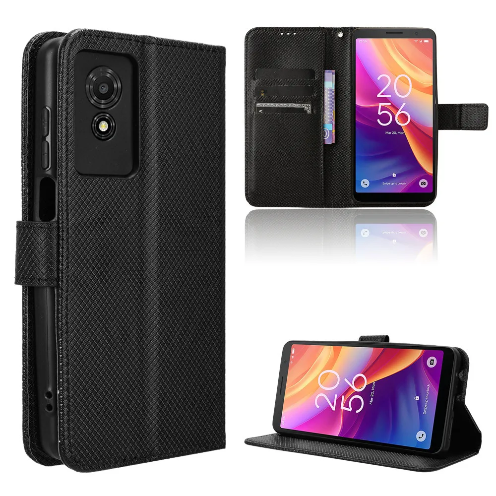 

For TCL 501 Case Luxury Flip Diamond Pattern Skin PU Leather Wallet Stand Case For TCL 501 TCL501 Phone Bag