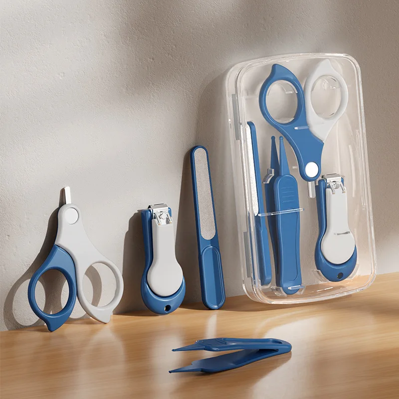 

Baby Nail Clipper Set - Newborn-Safe Nail Scissors,Anti-Pinch Skin Nail Cutter Kit, Gentle Precision Grooming Tools for Infants