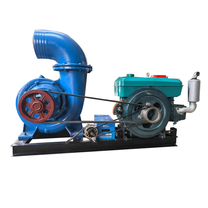 Water Pump Set Horizontal Centrifugal Type High Flow High Head For Agricultural Irrigation And Emergency Drainage