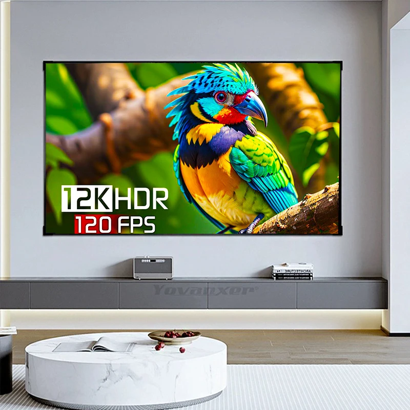 Big Size 250 inch Newest ALR Black Diamond Projector Screen 1CM Ultra Narrow Bezel for Normal Throw Projector 16:9 4K HD