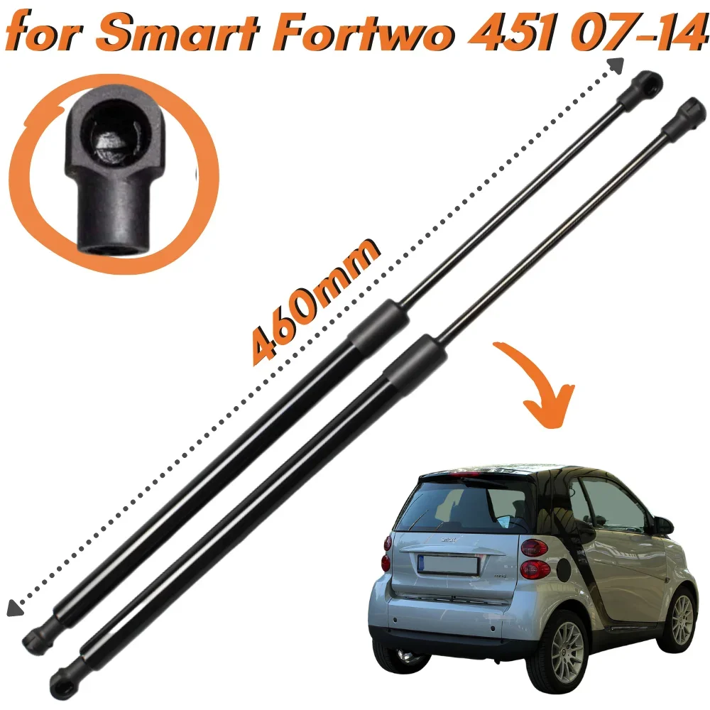 Qty(2) Trunk Struts for Smart Fortwo 451 Coupe 2007-2014 A4519880004 Rear Tailgate Boot Gas Spring Shock Absorber Lift Support