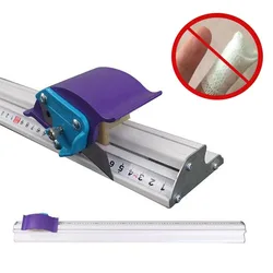 Manuell verschiebbares KT-Board-Trimmer-Schneidelineal aus Aluminium, Lineal für Fotopapier-Trimmer, Foto-PVC-PET-Schneider mit Lineal