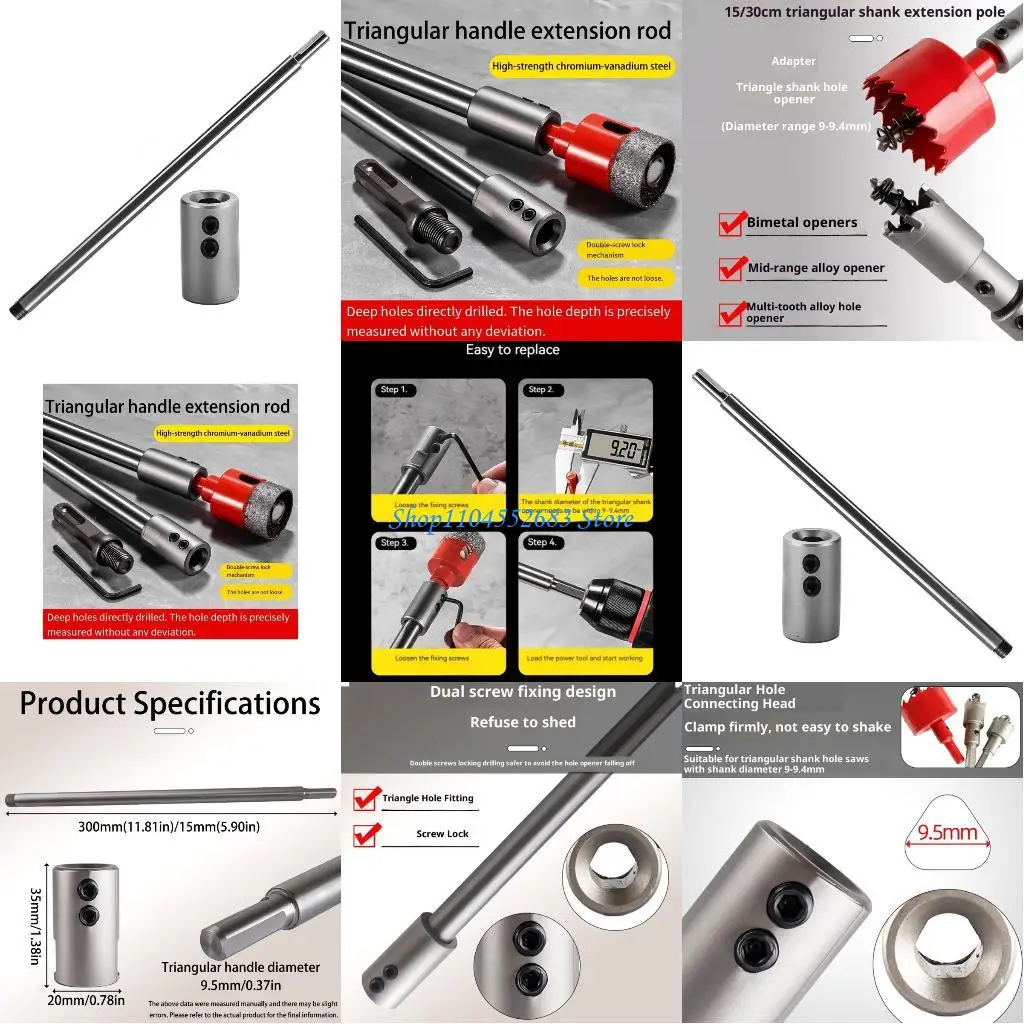 

Y6GD High Strength Extension Rod Triangular Power Tool Connection Power Tool