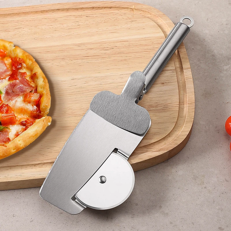 NEW  3 in 1 Pizza Knife  Cutting Tools Stainless Steel  Cutter Slicer Baking  Multi-functional