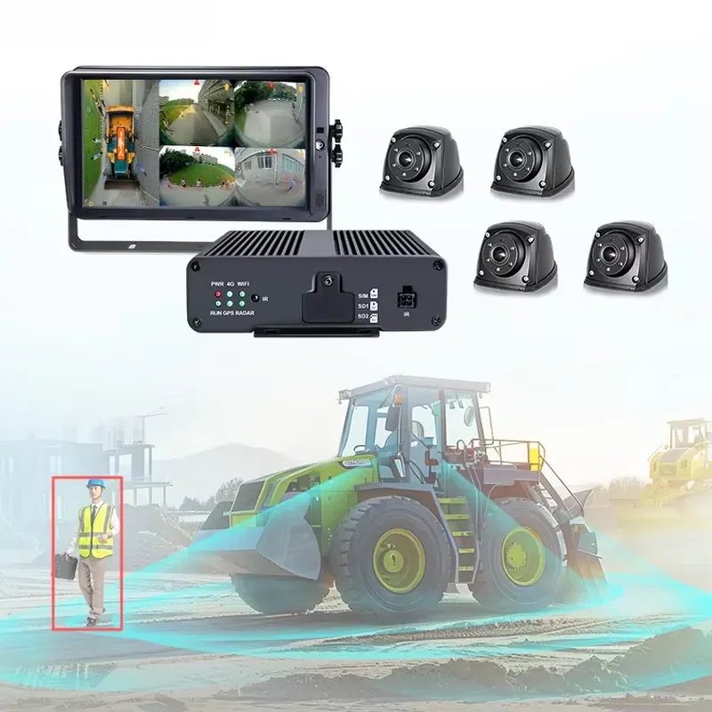 STONKAM High Quality 3d Image 6CH 360 Reverse Camera System for Tractor Truck Bus with DMS BSD FCW