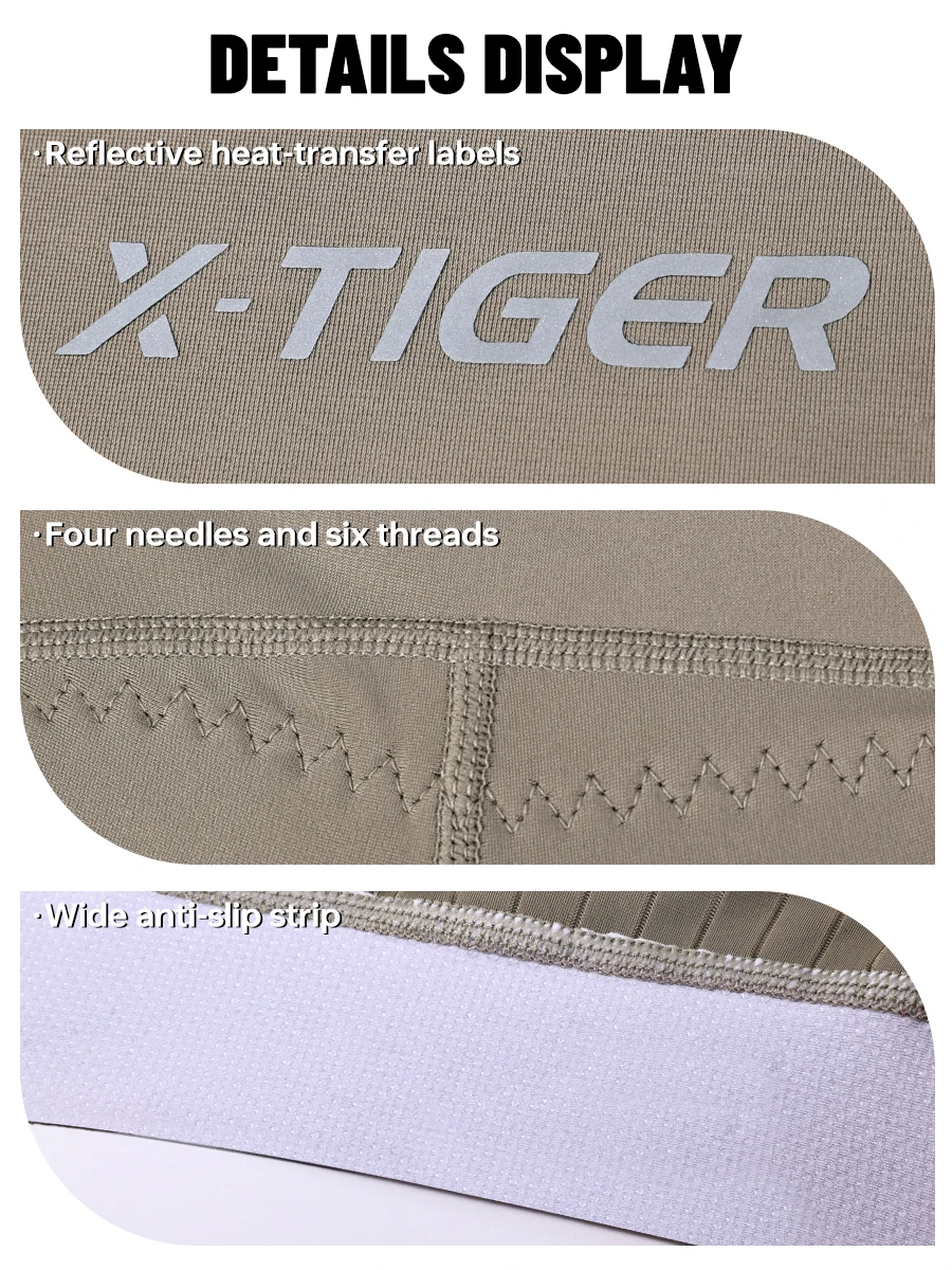 X-TIGER Herren-Radshorts, atmungsaktiv, schmal geschnitten, Rennradshorts, stoßdämpfend, mit Schwammeinlage, Sommer-Shorts für Langstreckenfahrten – Detail 10