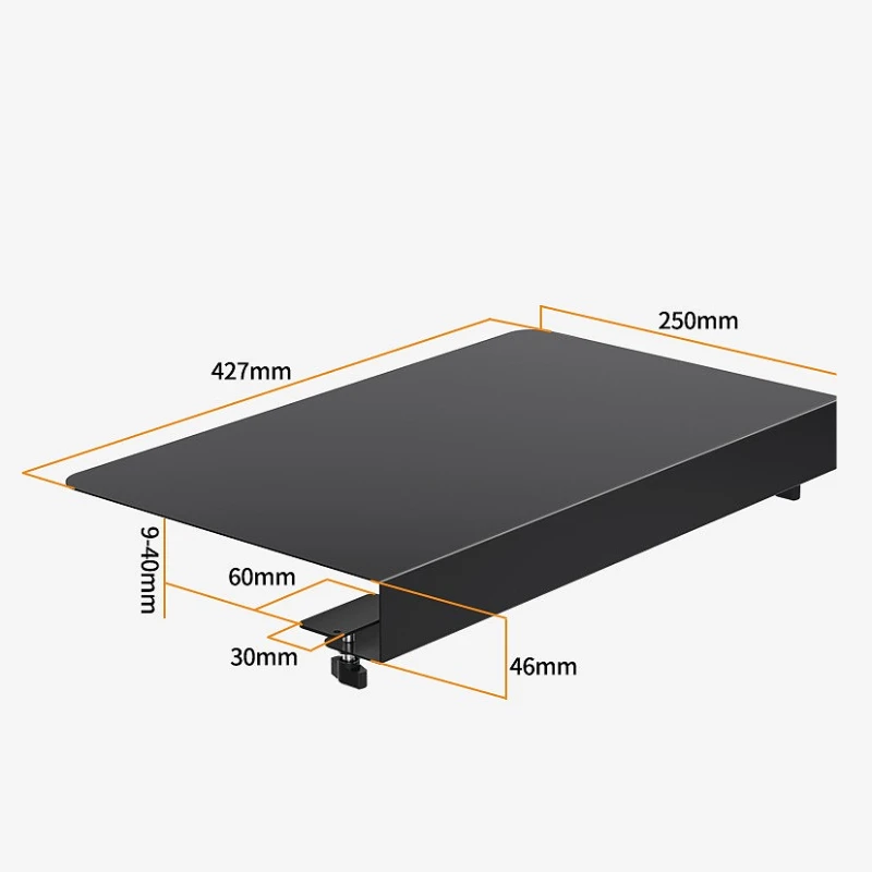 

1PCS Corner Desk Connector Sleeve Plate L-Shaped/Corne Platform Extender Increase Keyboard/Mouse Space for Wooden/Steel Desks