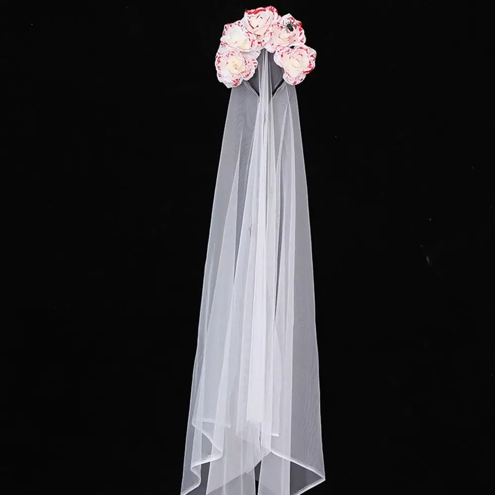 

Аксессуар, нескользящий преувеличенный подарок, повязка на голову с бычьим рогом на Хэллоуин, женские обручи для волос, пятна крови, роза, аксессуары для волос в корейском стиле