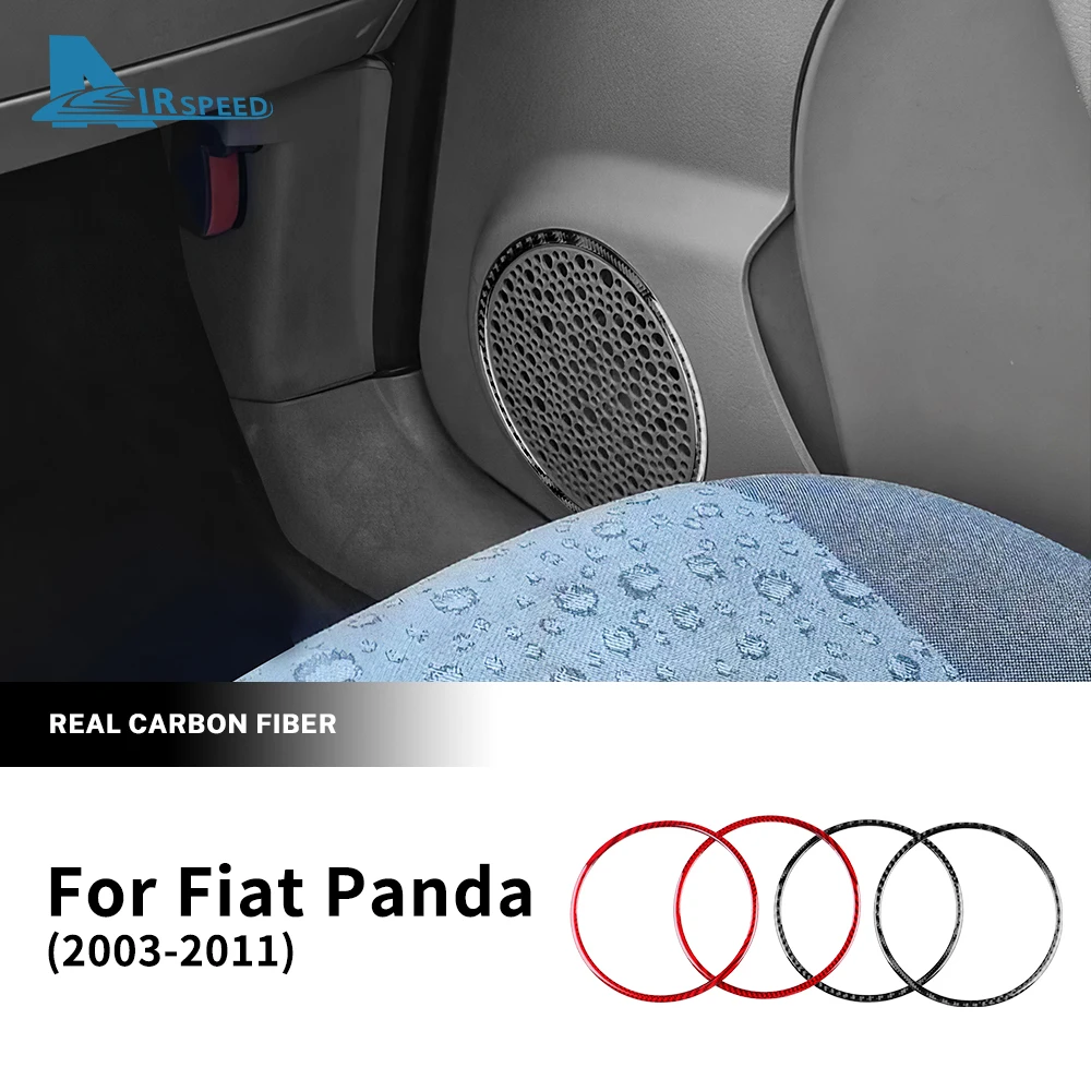 

Настоящая мягкая наклейка из углеродного волокна для Fiat Panda 2003 2004 2005 2006 2007 2008 2009 2010 2011 LHD RHD накладка на кольцо дверного динамика