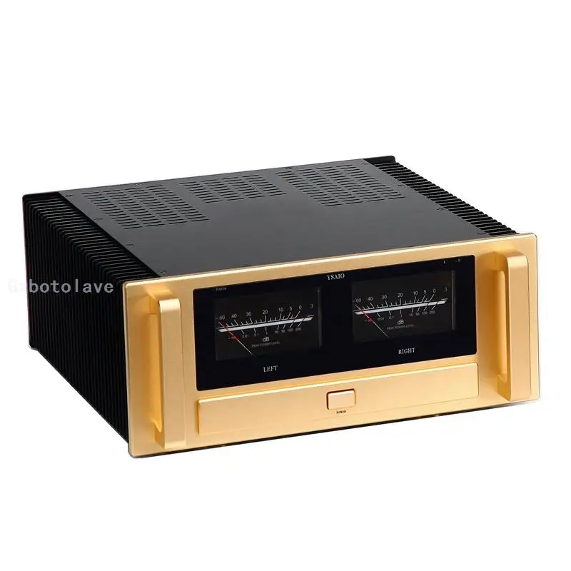 A70 HiFi high-power fully balanced high fidelity power amplifier gold sealed RCA XLR input Rear power amplifier 300W+300W