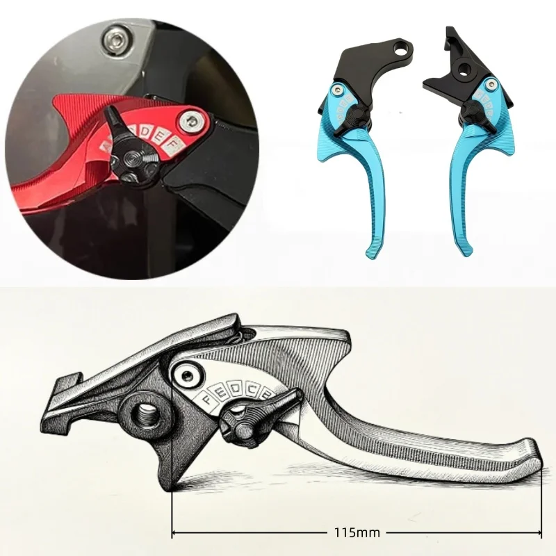 

Новая тормозная ручка с ЧПУ для BAJAJ Pulsar 200 RS/Pulsar 200 COME 2015-2017, ручка сцепления, короткий тормозной рычаг, детали мотоцикла