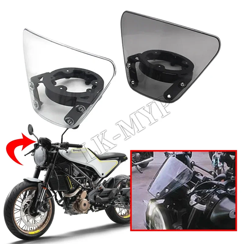 

Motorcycle Accessories Windshield Sport Windscreen Screen Wind Deflector Fit For Svartoilen 250 401 Vitpilen401 2018-2023 2022