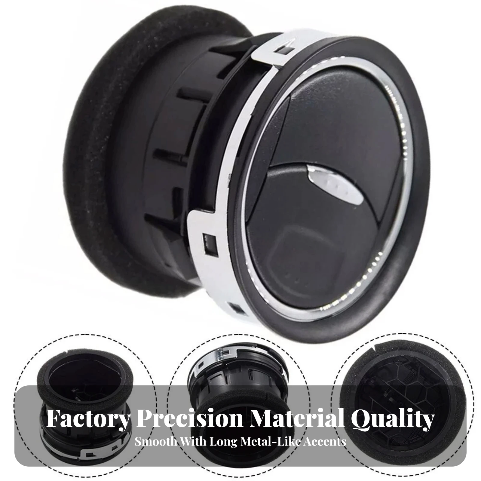Automotive Replacement Air Vent Long-Lasting Automotive Air Conditioning Air Vent Replacement Silver Tone High Performance