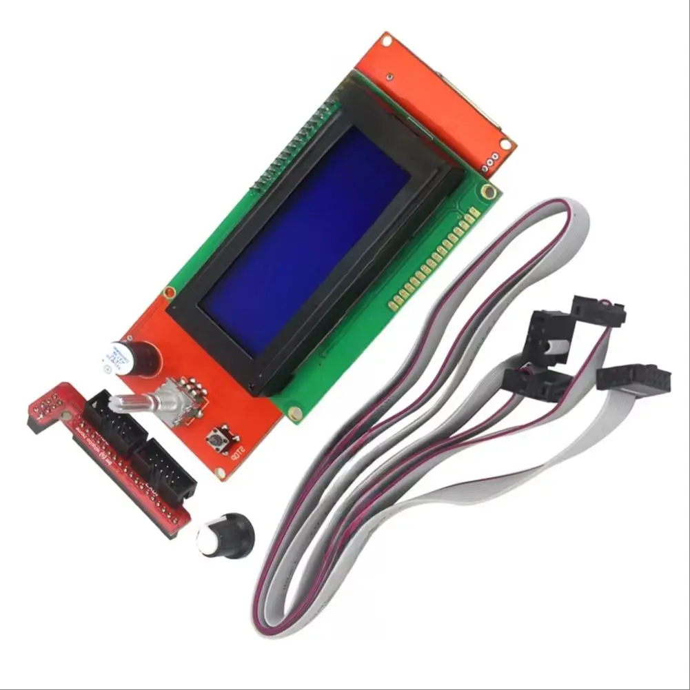 عرض لملحقات الطابعة ثلاثية الأبعاد شاشة LCD وحدة تحكم ذكية عرض Reprap Ramps 1.4/1.5 2004 LCD شاشة تحكم ذكية