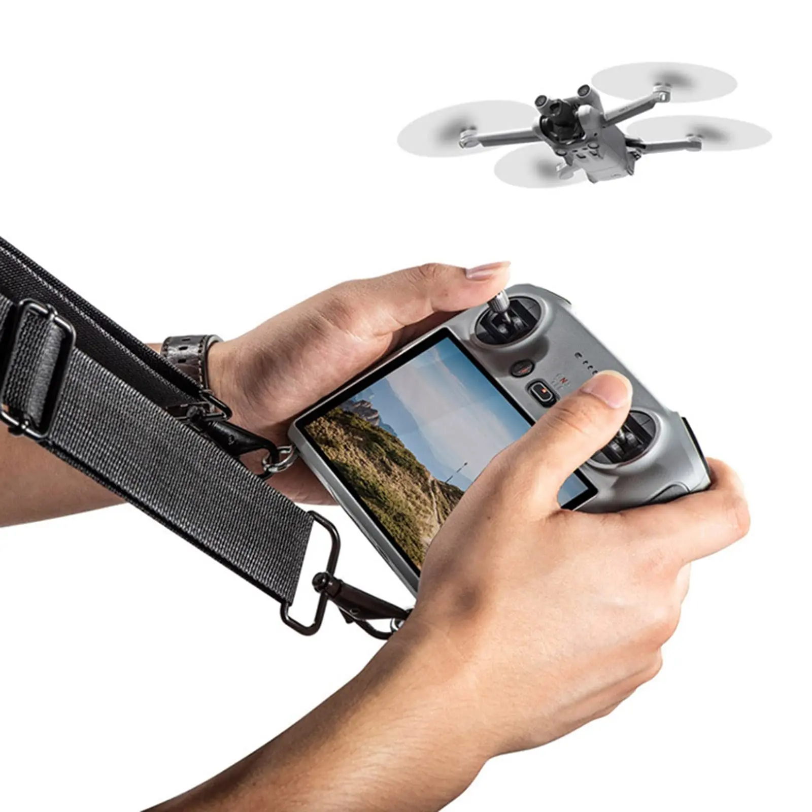 Шейный ремешок для аксессуаров DJI RC/RC 2/RC Pro/Smart Controller, регулируемый ремешок Mini 4 Pro для серии DJI Mini 4/3