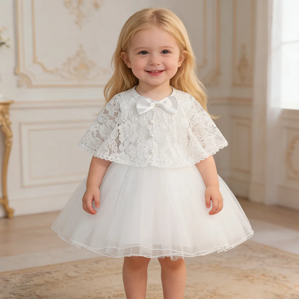 

Платье принцессы с вышивкой для маленьких девочек, для свадьбы, первого дня рождения, вечеринки, крещения, церемонии, вечернего мероприятия.