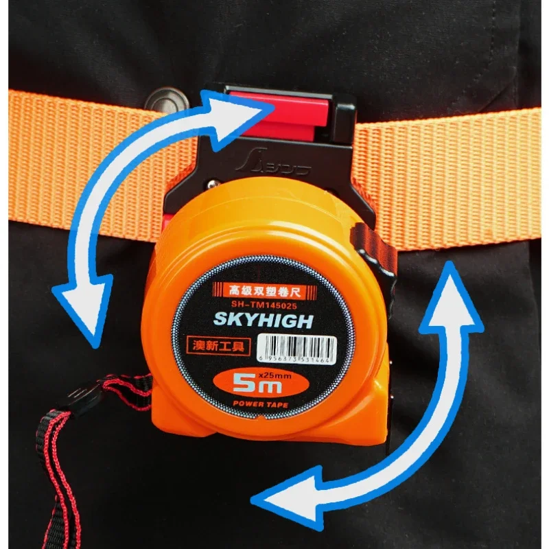 Tape Measure Rack Tape Automatic buckle Measure Thickened Belt Clip Fixed Plastic Portable Tool Holder Clip Accsesories