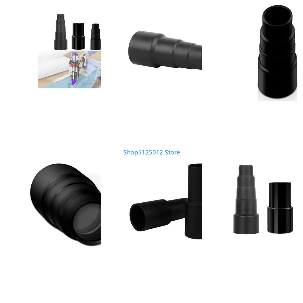 G8TC 3x Universal Vacuum Hose Adapter Reducer Attachment Flexible Rubber Vacuum Cleaner Hose Adapter Five-Layer Reducer