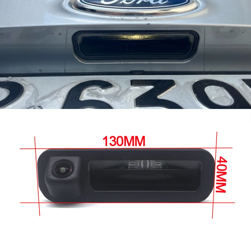 Fish Eyes Special Car Rear View Camera For Ford Focus 2 3 2012 2013 Trunk Handle Trajectory Camera Color Night Vision Waterproof