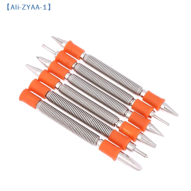 【ZYAA-1】Spring Tool Chisel Nail Punch Center Punch Pinning Punch Spring Loaded Rivet Removal Kit For Wood