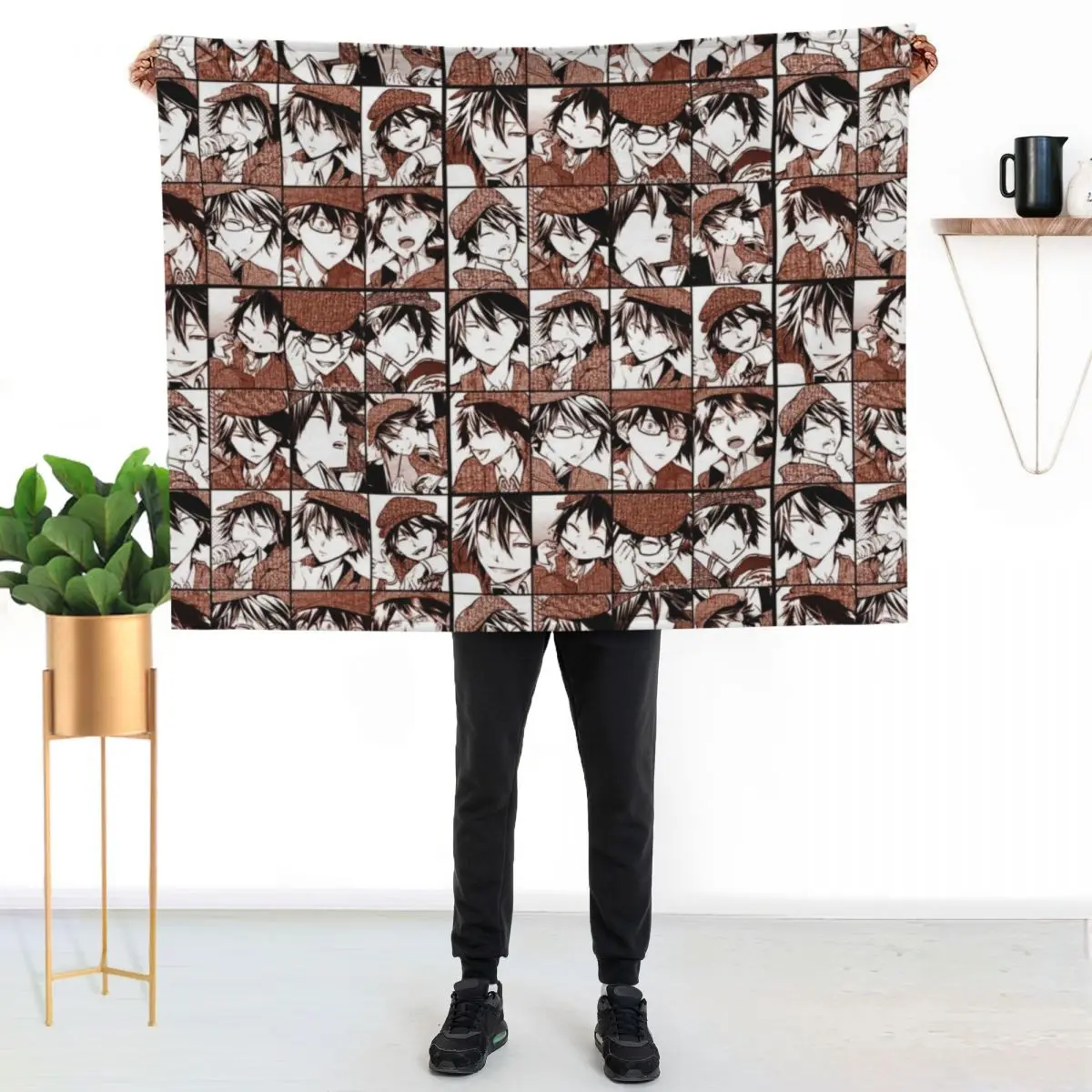 Detective Bungou s d collage- manga panel color version Throw Blanket Winter beds Kid'S Shaggy Multi-Purpose Blankets