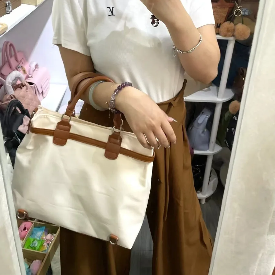 MOTAORA Luxury Look Tote Bag for Women Commuter Work Bag with Belt Buckle & Top Handle, Women Backpack For 12 Inch IPAD